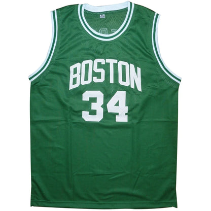 Paul Pierce autographed Boston green #34 custom jersey - Beckett witness