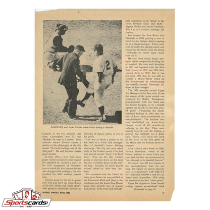 1950s Paul Richards magazine photo carrying log with BAS auth