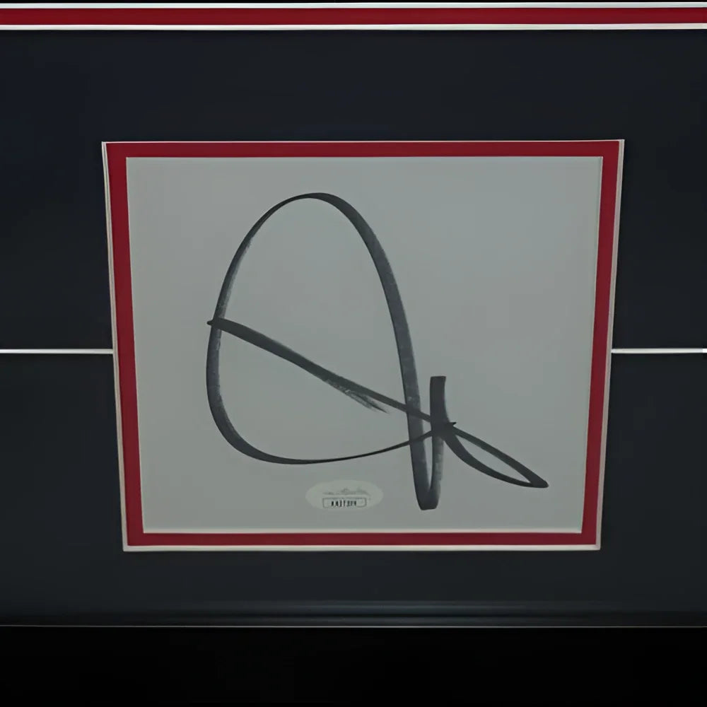 John Cena autograph on 11x17 TV poster, deluxe framed with black ink signature