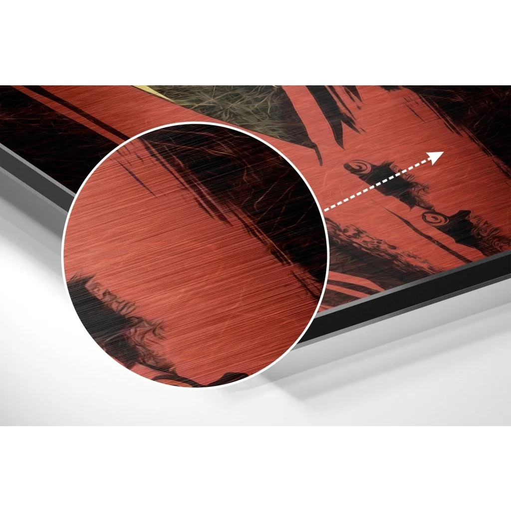 glass wall art Peaky Blinders Brushed Aluminium Dibond Wall Art