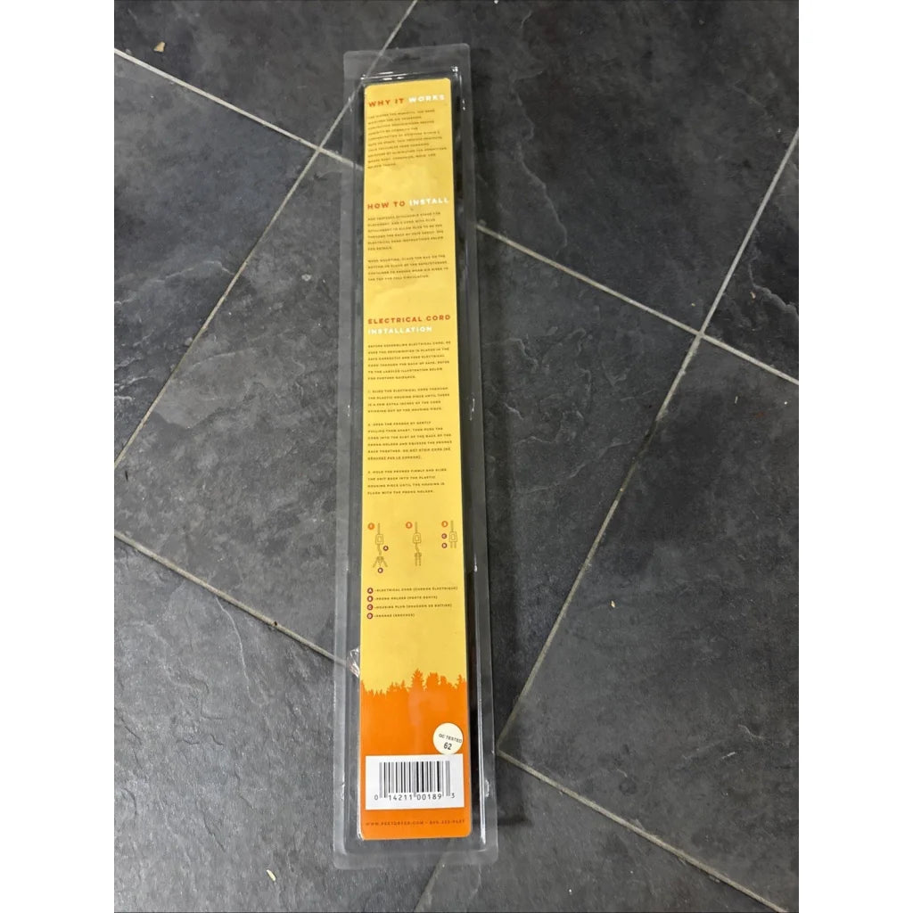 Peet boot dryer M20S24 with yellow orange cord in clear packaging