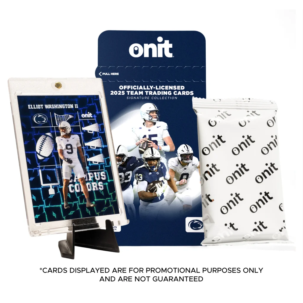 2023 Penn State football trading cards set with autographed card