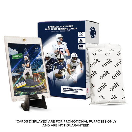 Penn State Platinum Box with guaranteed autograph cards and display stand