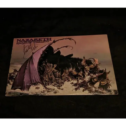 Vintage Nazareth Hair of the Dog album cover with Pete Agnew signed record and COA