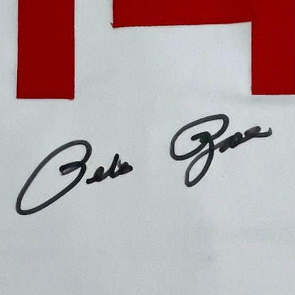 Pete Rose autographed Cincinnati jersey with Bob Gans black ink signature
