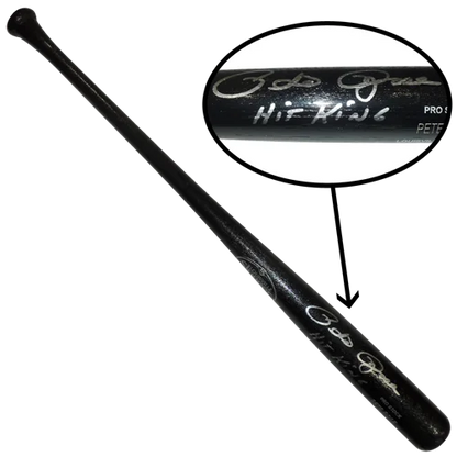 Pete Rose autographed Louisville Slugger black bat with Hit King inscription