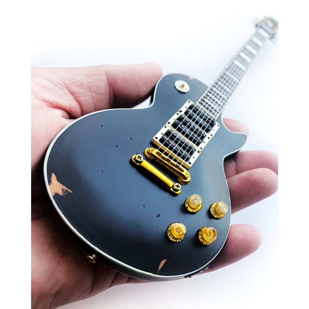 Peter Frampton mini black Gibson Les Paul guitar by Axe Heaven®