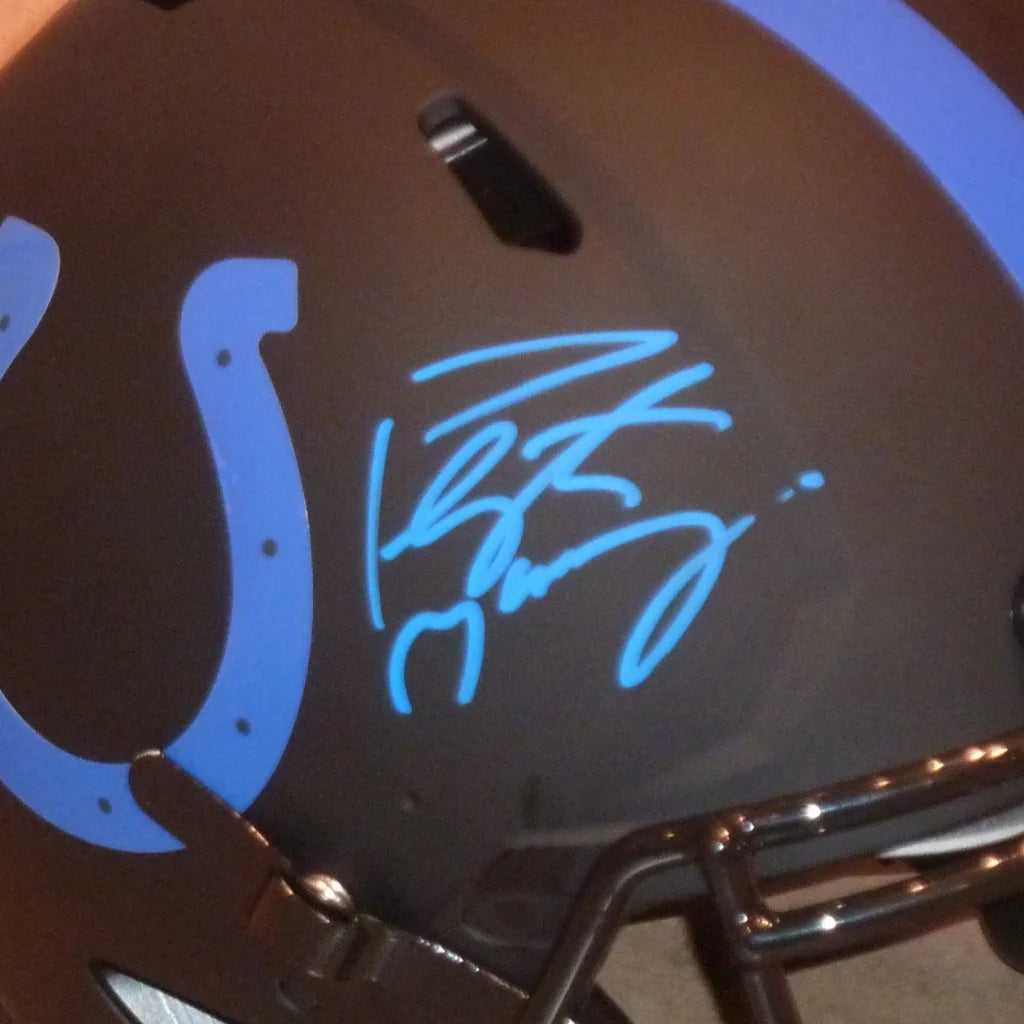 Peyton manning autographed indianapolis colts eclipse alternate helmet