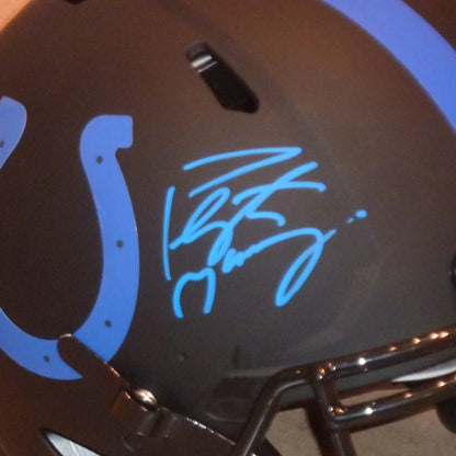 Peyton manning autographed indianapolis colts eclipse alternate helmet