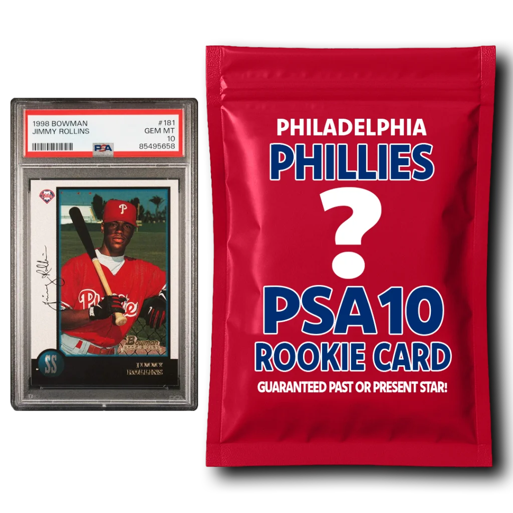 1998 Bowman Jimmy Rollins Phillies rookie RC card PSA 10 gem mint