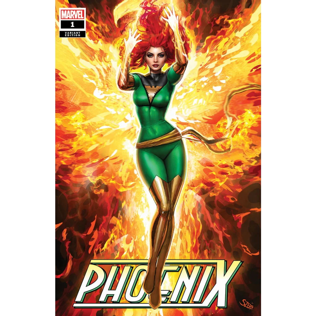 Comic book featuring Marvel Phoenix cover by Nathan Szerdy from Unknown Comics