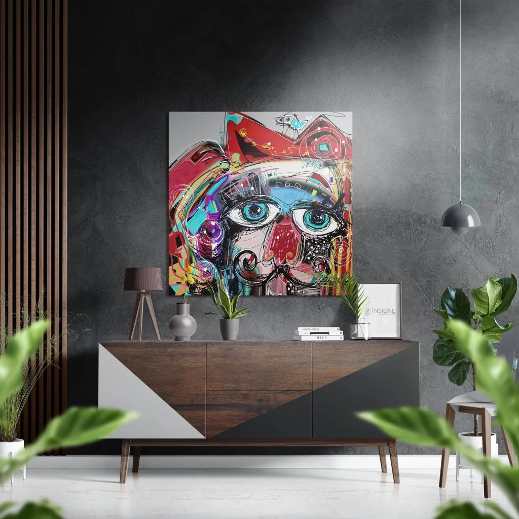Vibrant Brushed Aluminium Dibond Abstract Art That Pops | Insigneart USA | vintageantiquesgifts.com