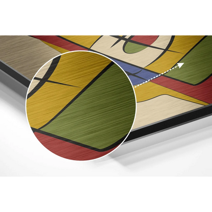 Stunning Geometric Art on Brushed Aluminium Dibond Print | Modern Wall Art Decor | vintageantiquesgifts.com