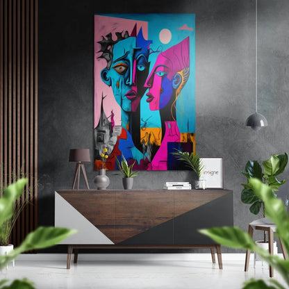 Vibrant Abstract Art on Brushed Aluminium Dibond Panel | Insigneart USA | vintageantiquesgifts.com