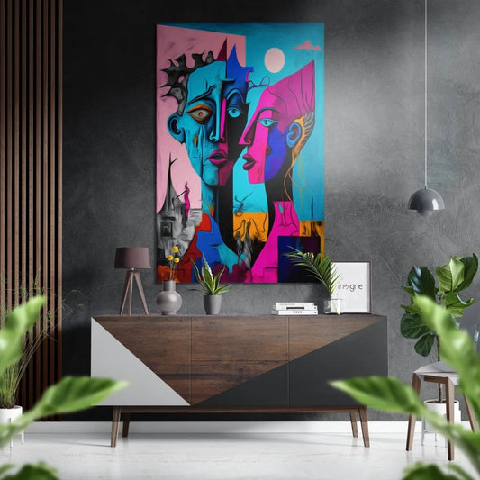 Vibrant Abstract Art on Brushed Aluminium Dibond Panel | Insigneart USA | vintageantiquesgifts.com