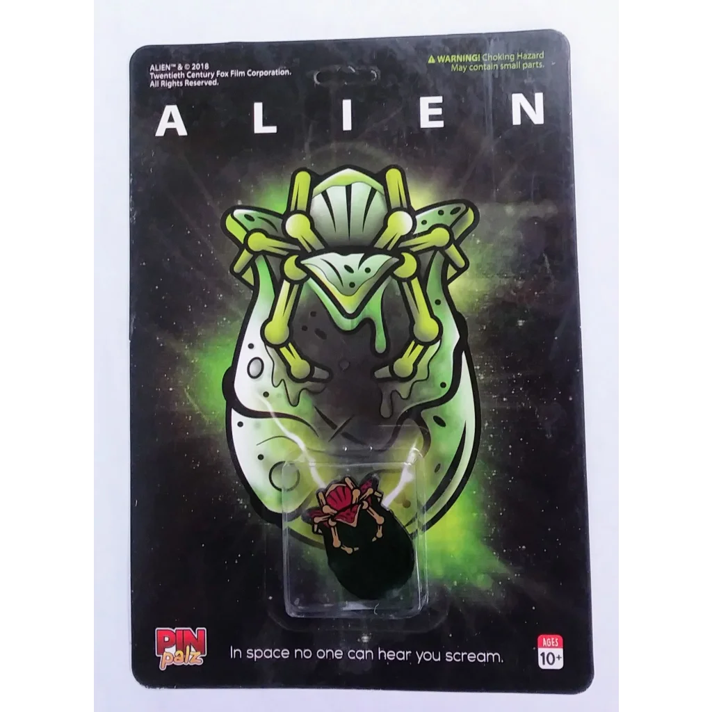 Green Alien Pin Palz Lapel Pin with Rose in Mouth Collectible