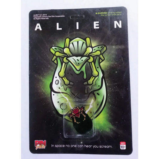 Green Alien Pin Palz Lapel Pin with Rose in Mouth Collectible
