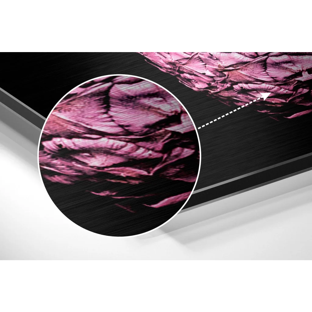 Stunning Brushed Aluminium Dibond Floral Wall Art Print | Modern Wall Art Decor | vintageantiquesgifts.com