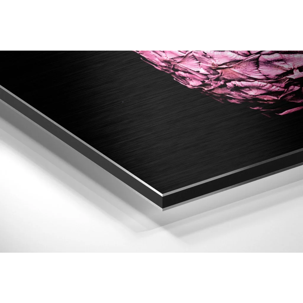 Stunning Brushed Aluminium Dibond Floral Wall Art Print | Glass Wall Art Print | vintageantiquesgifts.com