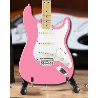 Pink Axe Heaven Fender Strat miniature guitar case gift