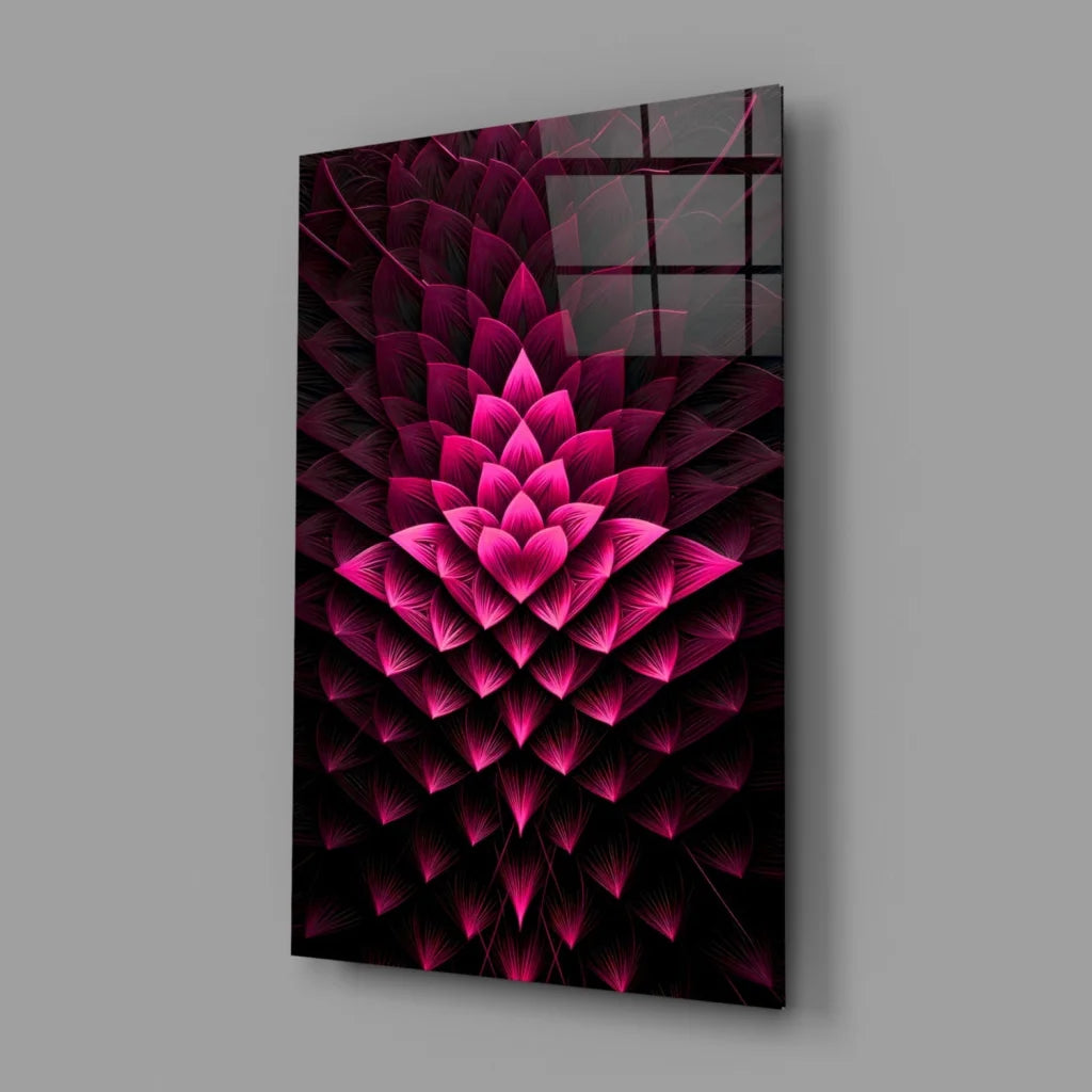 Pink lotus flower canvas wall art print for modern homes