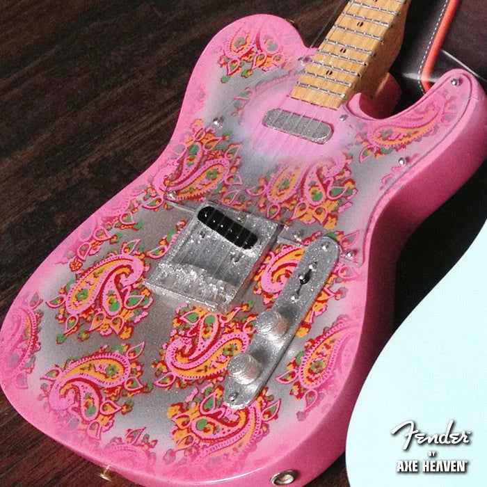 Pink paisley Fender Tele Mini guitar case gift by Axe Heaven®