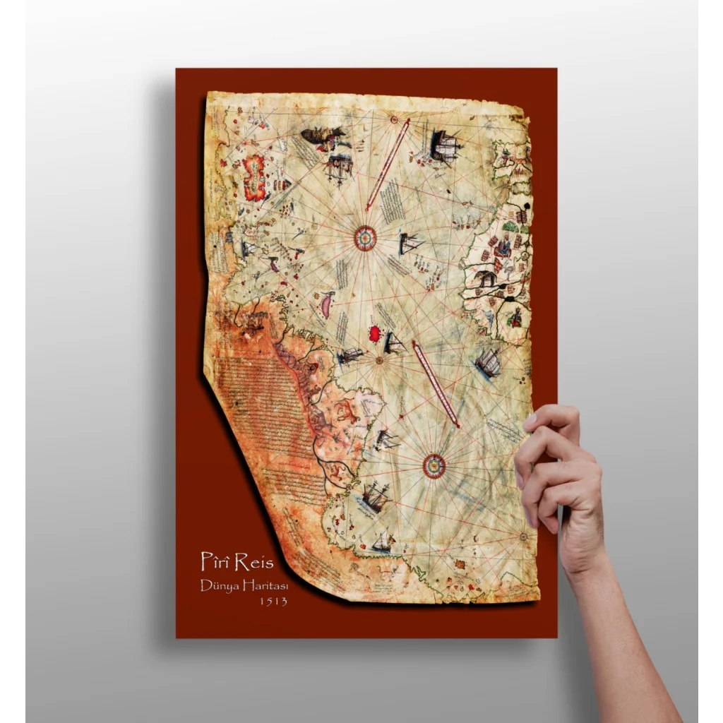 Vintage world map on Insigne Aluminum Prints wall art
