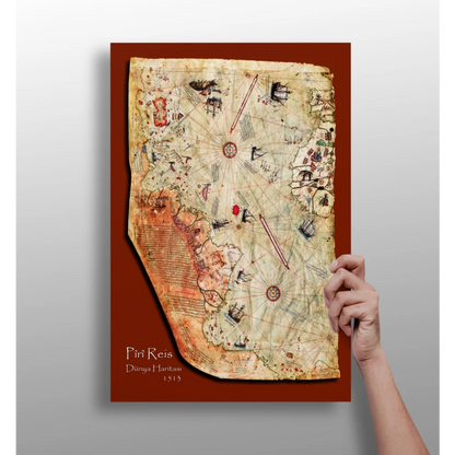 Vintage world map on Insigne Aluminum Prints wall art