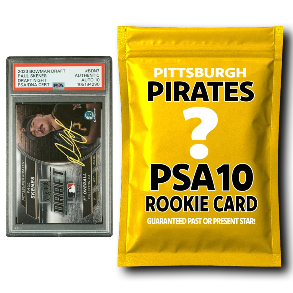 Pittsburgh Pirates Paul Skenes 2023 Bowman Draft rookie card PSA 10 autographed