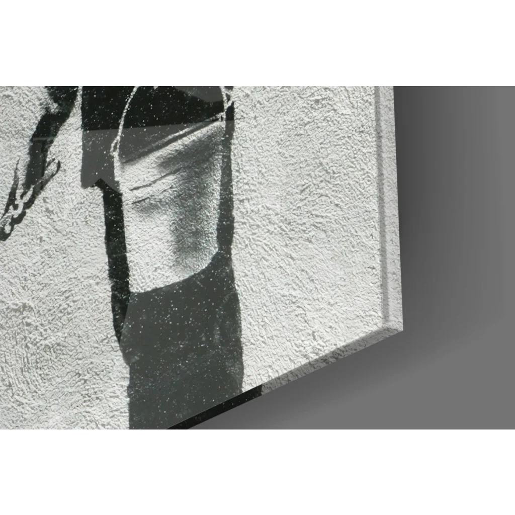 Banksy Dreams Cancelled black-and-white silhouette wall art canvas print