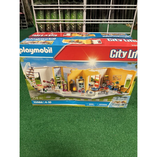Playmobil 70986 modern doll house floor extension in yellow white design