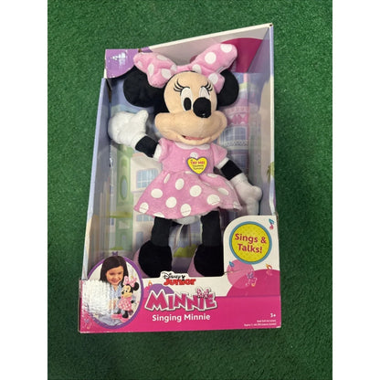 Pink polka-dot plush Disney Minnie Mouse Happy Helpers 12-inch singing doll