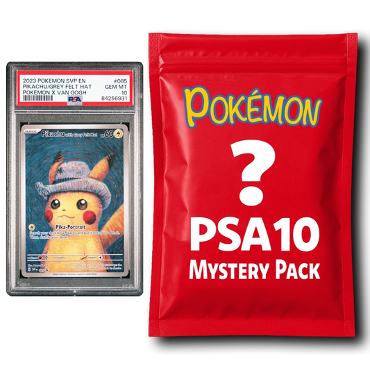 Pokemon PSA 10 Graded Card Mystery Pack Trading Card Game | Hall of Fame Sports Memorabilia | vintageantiquesgifts.com