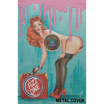 Fizz one cola metal cover in Pop Kills #2 Rabbit Comics Exclusive by Suspiria Vilchez