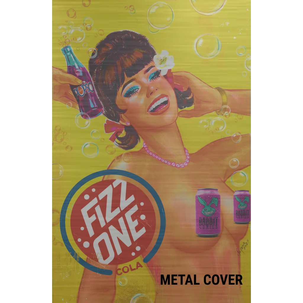 Fizz one cola metal cover in Rabbit Comics exclusive ultra rare set