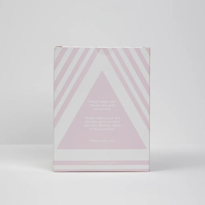 Pink and white striped box for Poppy Altar Statue Limited Edition collectible figure