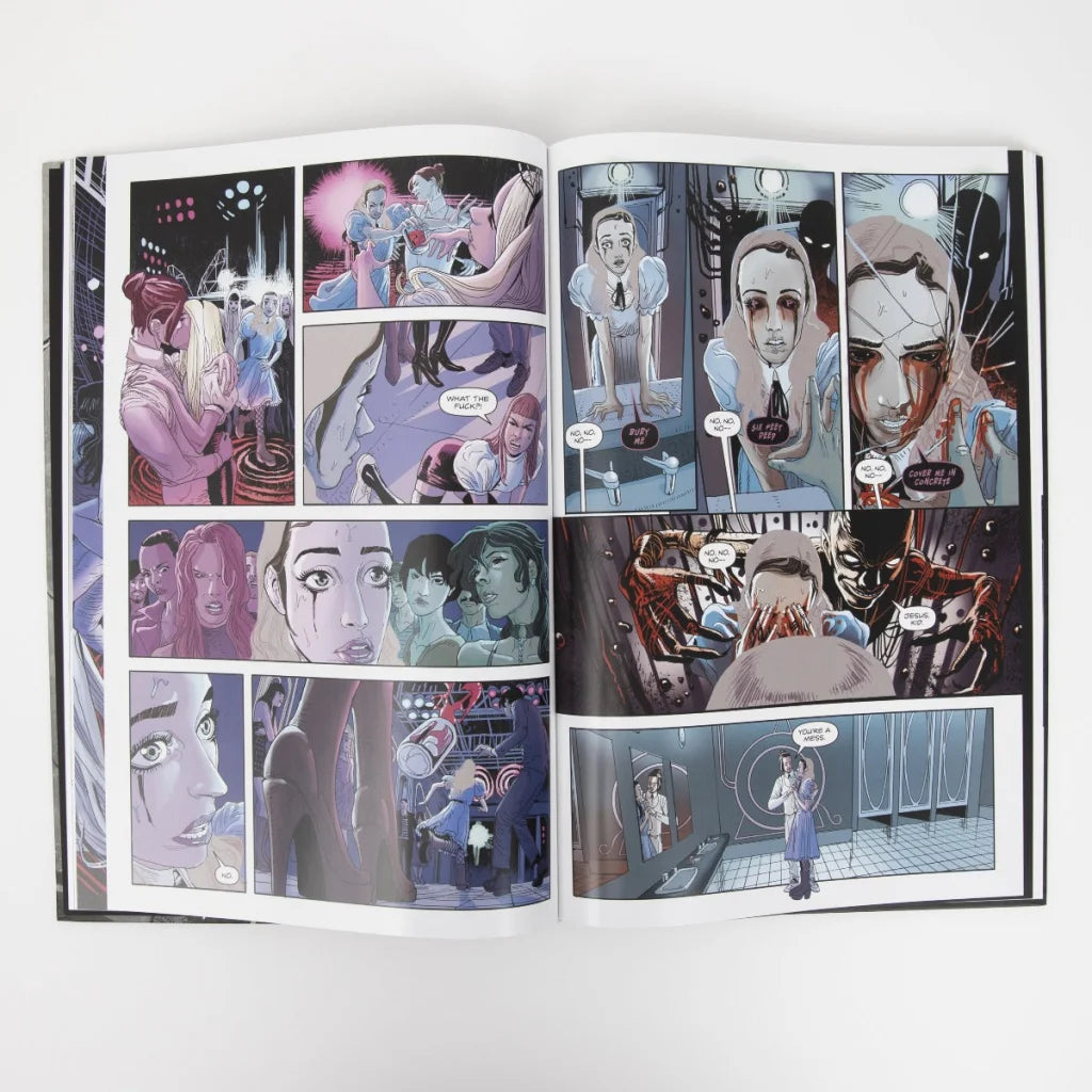 Open Poppys Inferno Pink Variant Graphic Novel Hardcover with vibrant illustrations