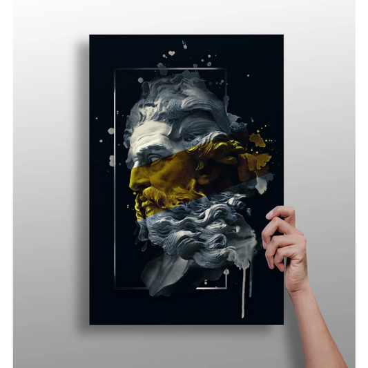 Insigne Aluminum Prints Splattered Portrait Canvas Art | Insigneart USA | vintageantiquesgifts.com