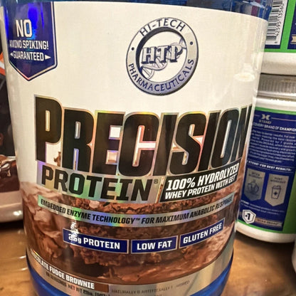 HTP Precision Protein Chocolate Fudge Brownie 28 Servings container