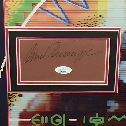 Deluxe framed Predator poster with Arnold Schwarzenegger autograph