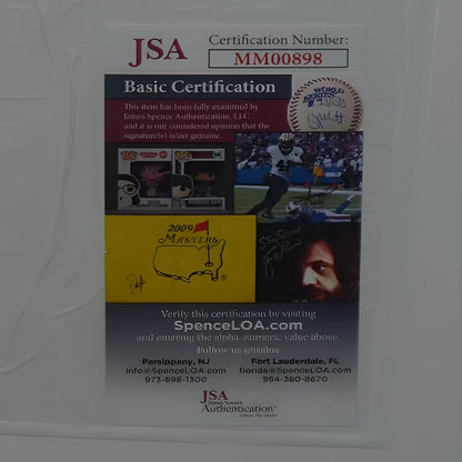 Deluxe framed Predator movie poster with JSA certified Arnold Schwarzenegger autograph
