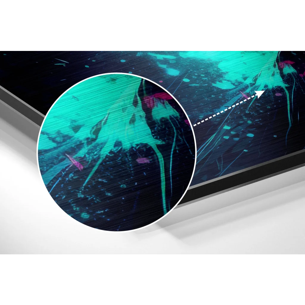 Premium Brushed Aluminium Dibond Samsung Galaxy Tab S7+ Shield with green black screen protector