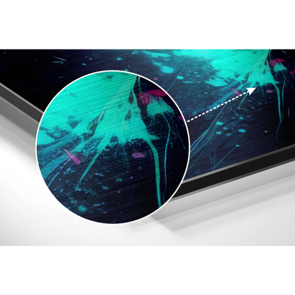 Premium Brushed Aluminium Dibond Samsung Galaxy Tab S7+ Shield with green black screen protector