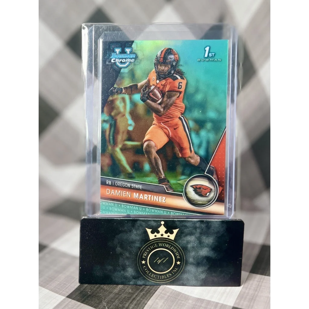 2019 Panini football card holder in Prestige Worldwide Collectibles acrylic case