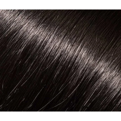 Shiny dark brown human hair extensions with 360 degree movement for natural look