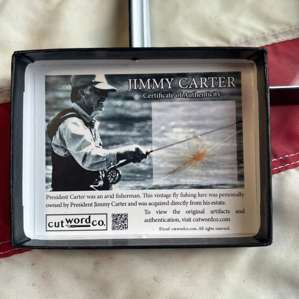 President Jimmy Carter's Personally Owned Fly Fishing Lure From his Es – Vintage and Antique Gifts