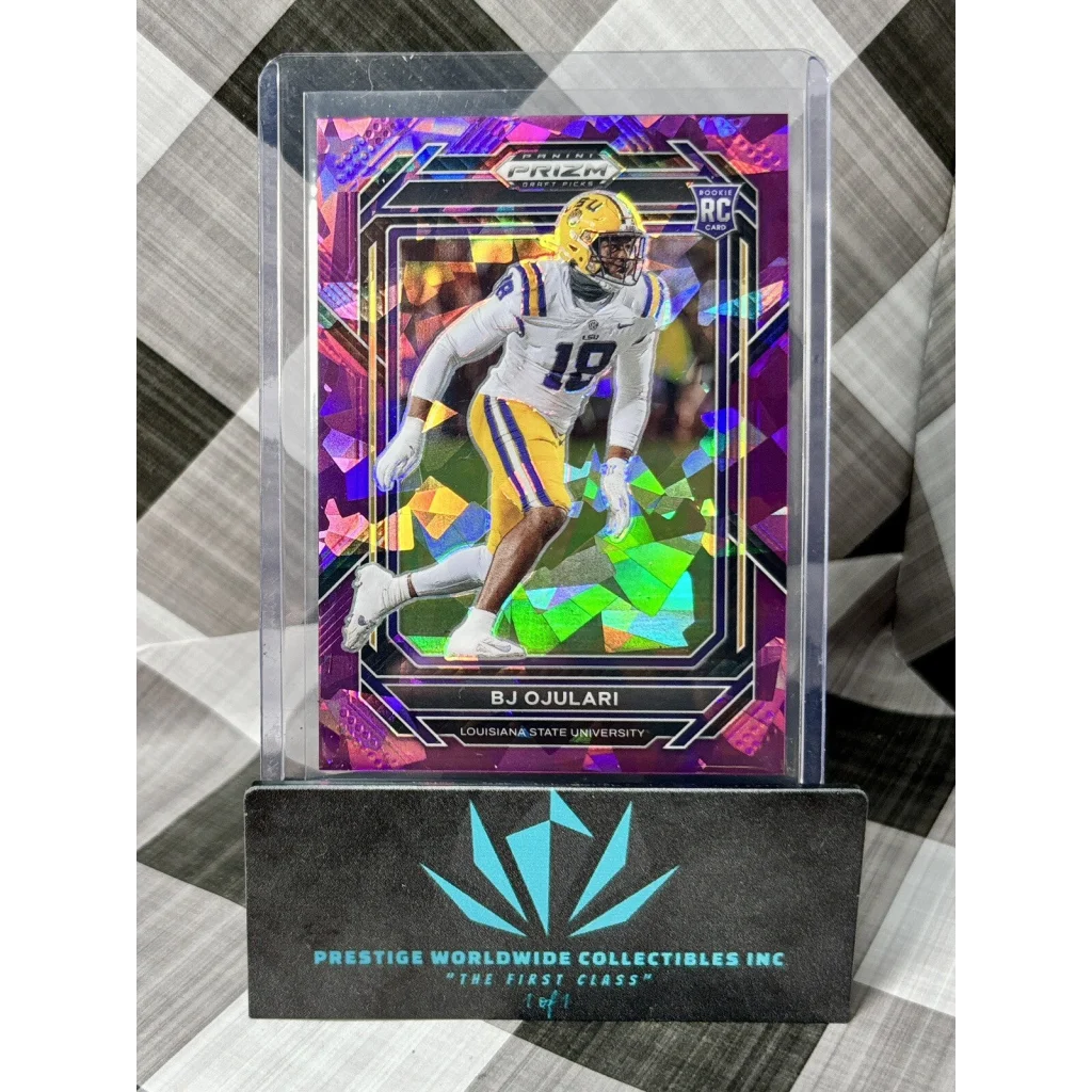2019 Panini Prizm Purple Refractor card from Prestige Worldwide Collectibles