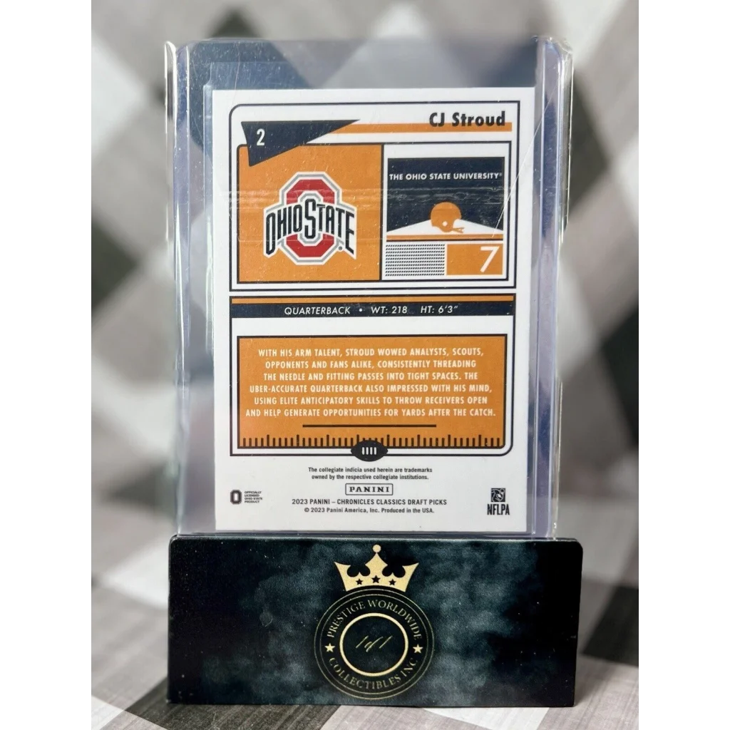 Prestige Worldwide Collectibles 2023 Panini Chronicles display case