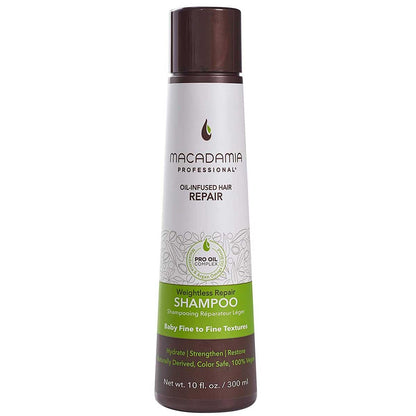 Macadamia Professional Hair Care Sulfate Paraben Free Natural Organic CrueltyFree Vegan Hair Products Weightless Hair Repair Shampoo