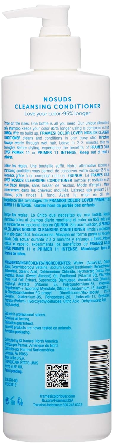 Framesi Color Lover No Suds Cleansing Conditioner, 16.9 fl oz